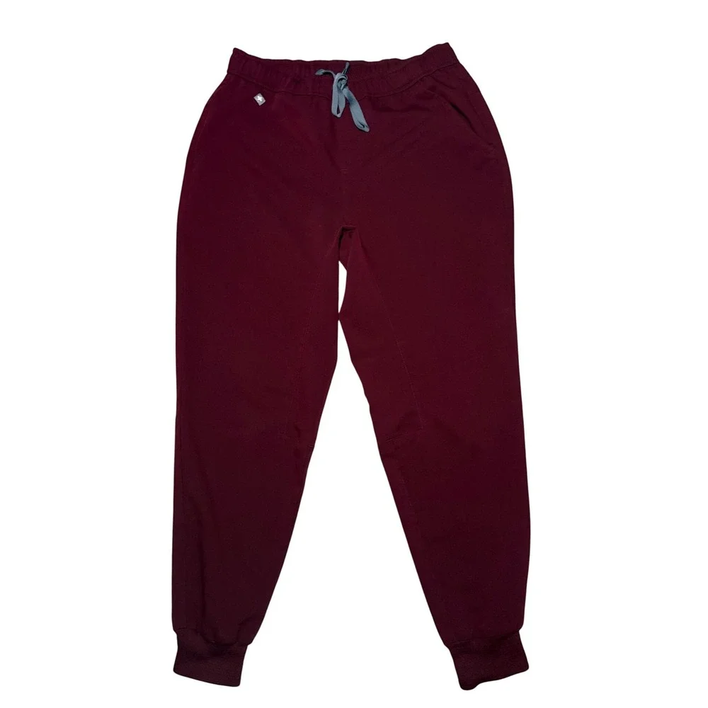 FIGS Tansen Burgundy Jogger Healthcare Scrub Pants Mens Size Small/Short